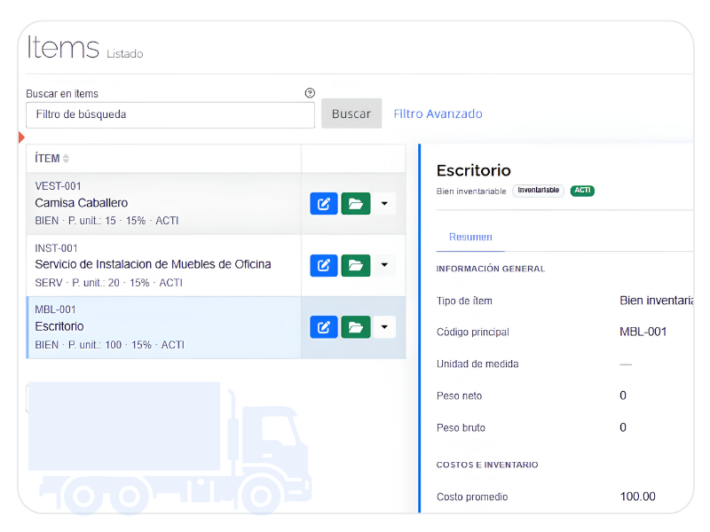 Modulo Inventario